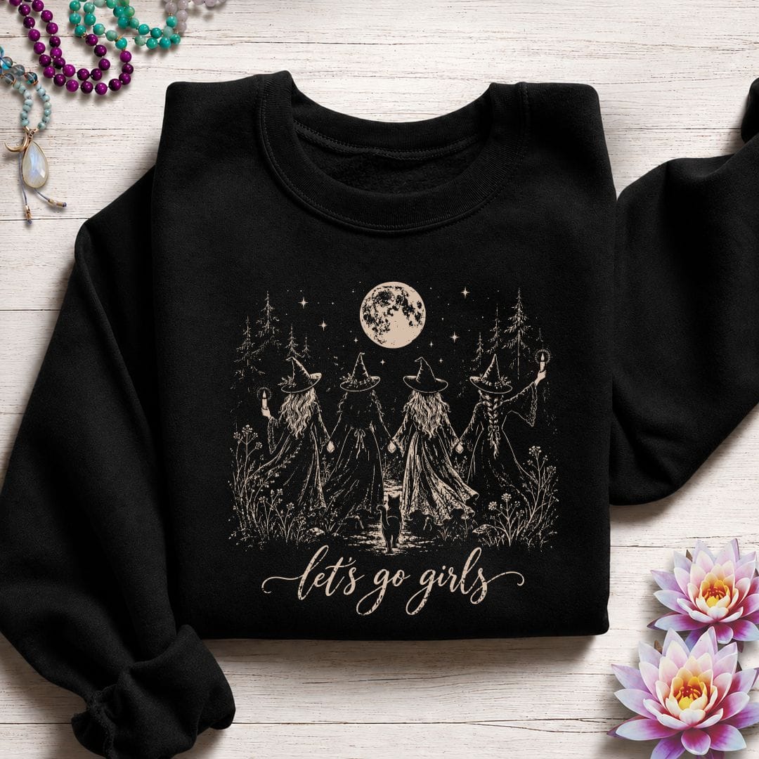 Let's Go Girls Sweatshirt Black
