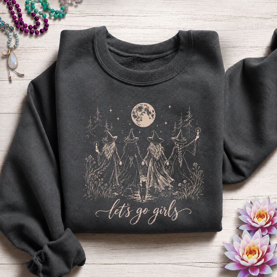Let's Go Girls Sweatshirt Dark Heather