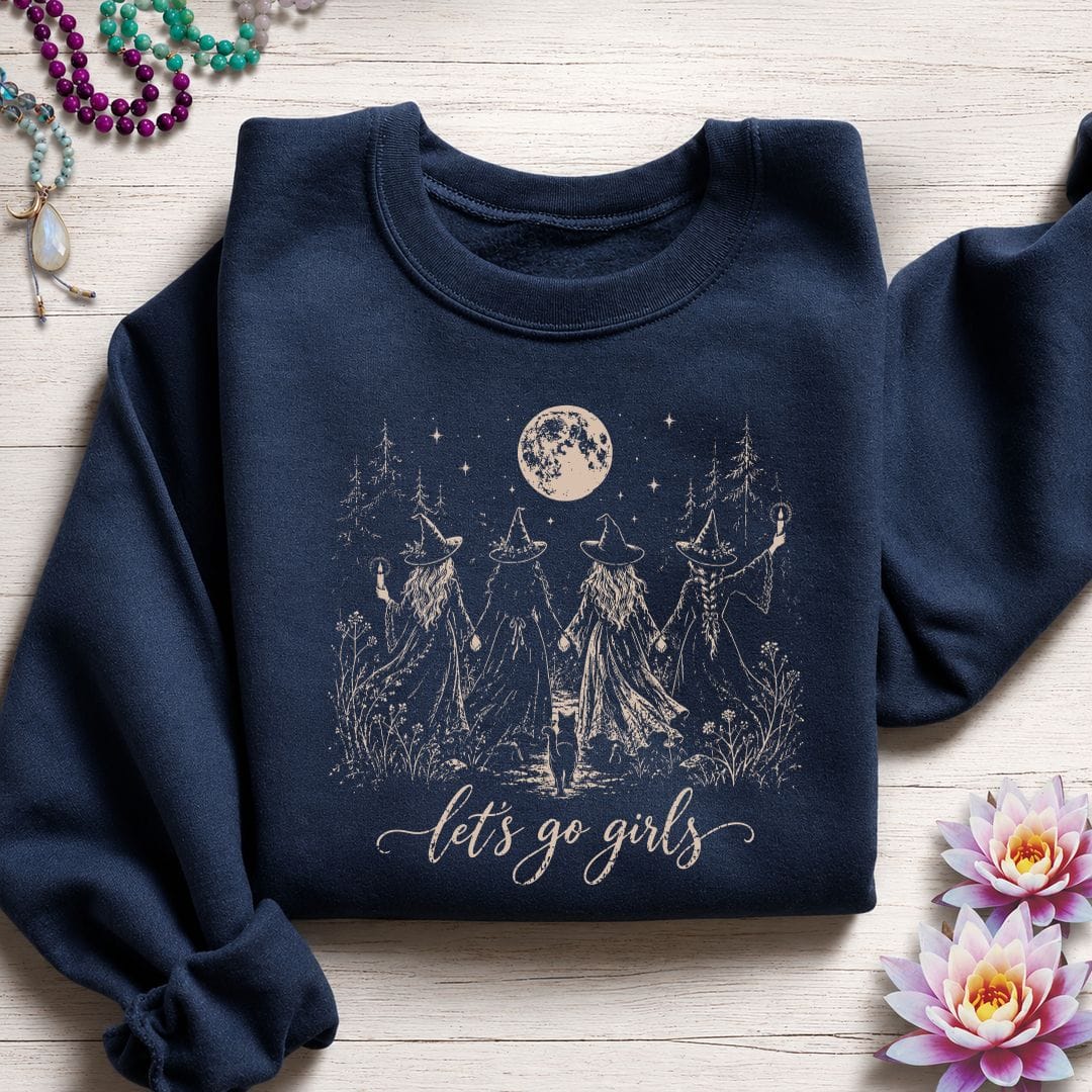 Let's Go Girls Sweatshirt Navy