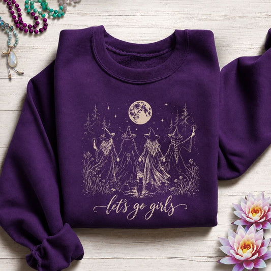 Let's Go Girls Sweatshirt Purple