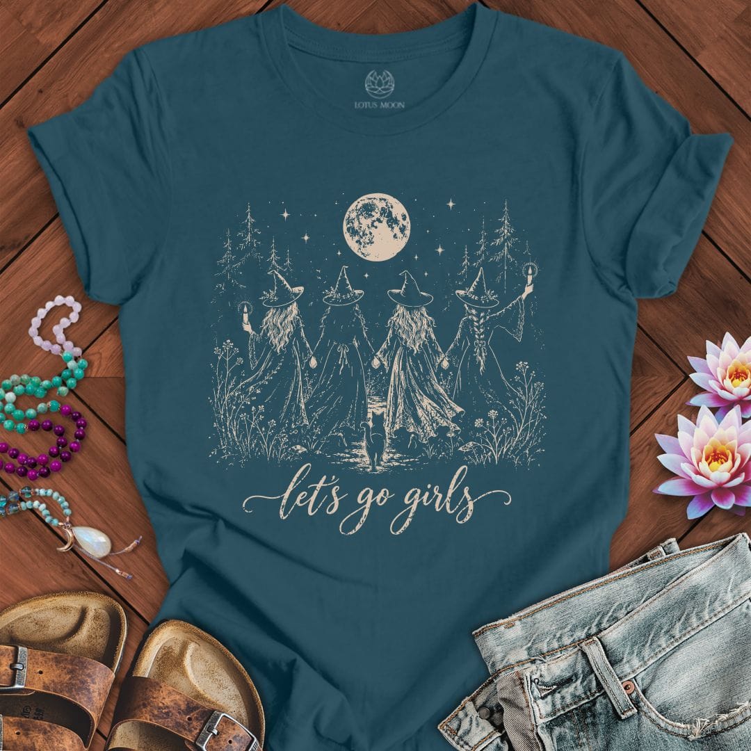 Let's Go Girls Tee Deep Teal