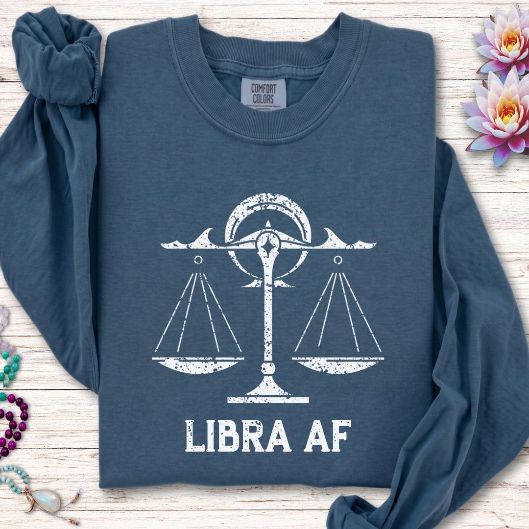Libra AF Long Sleeve Tee Midnight