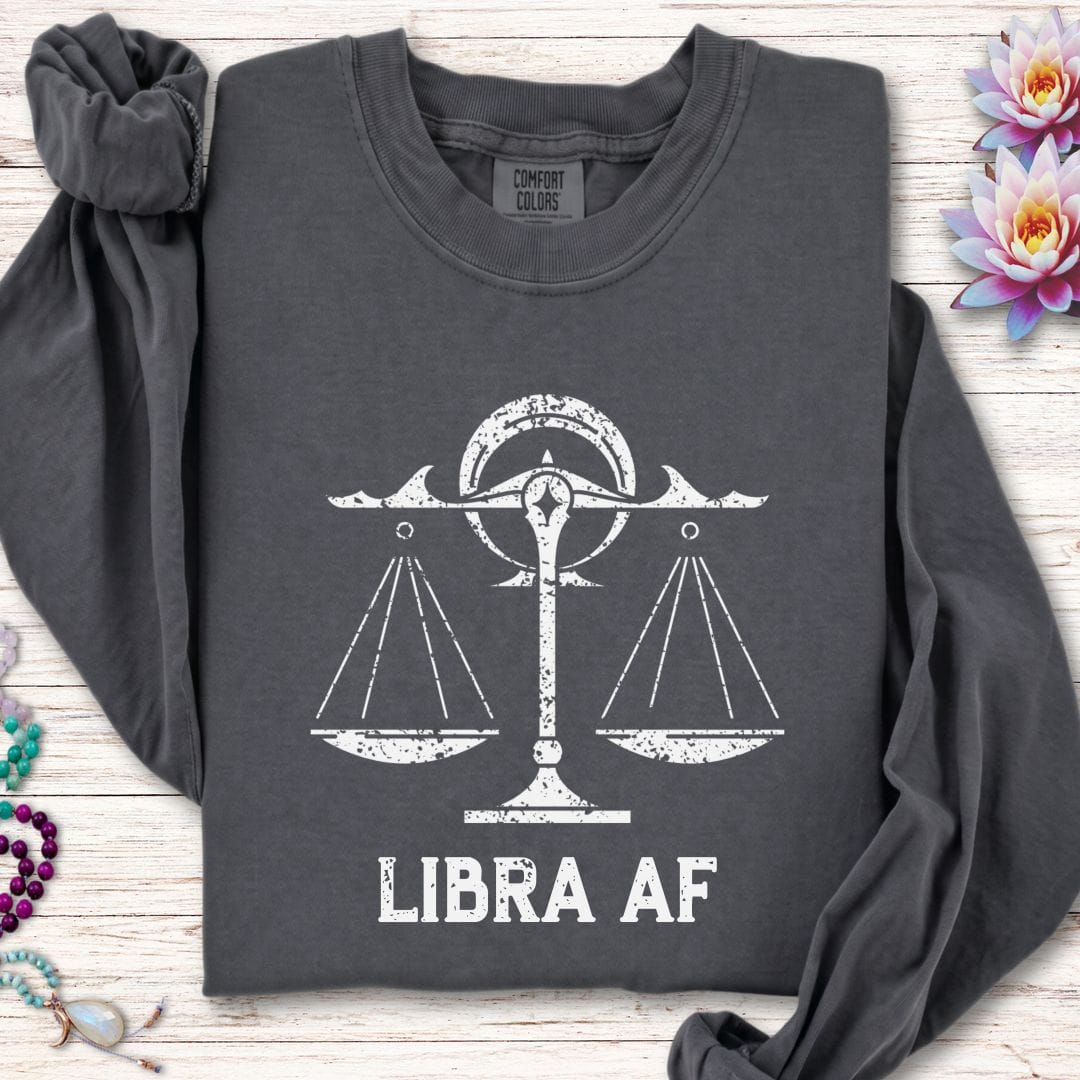 Libra AF Long Sleeve Tee Pepper