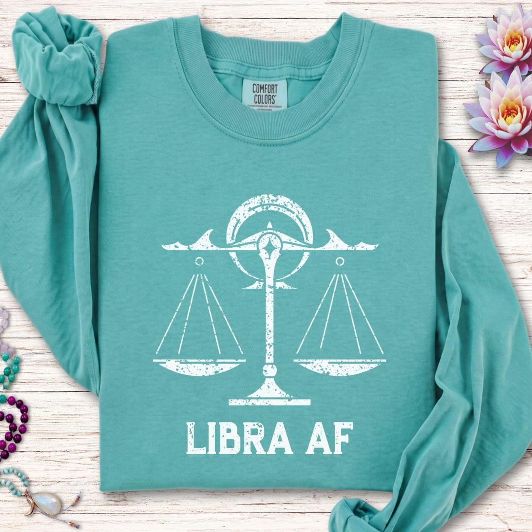 Libra AF Long Sleeve Tee Seafoam
