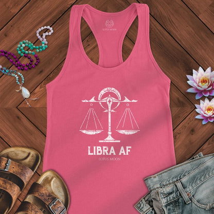 Libra AF Tank Solid Hot Pink