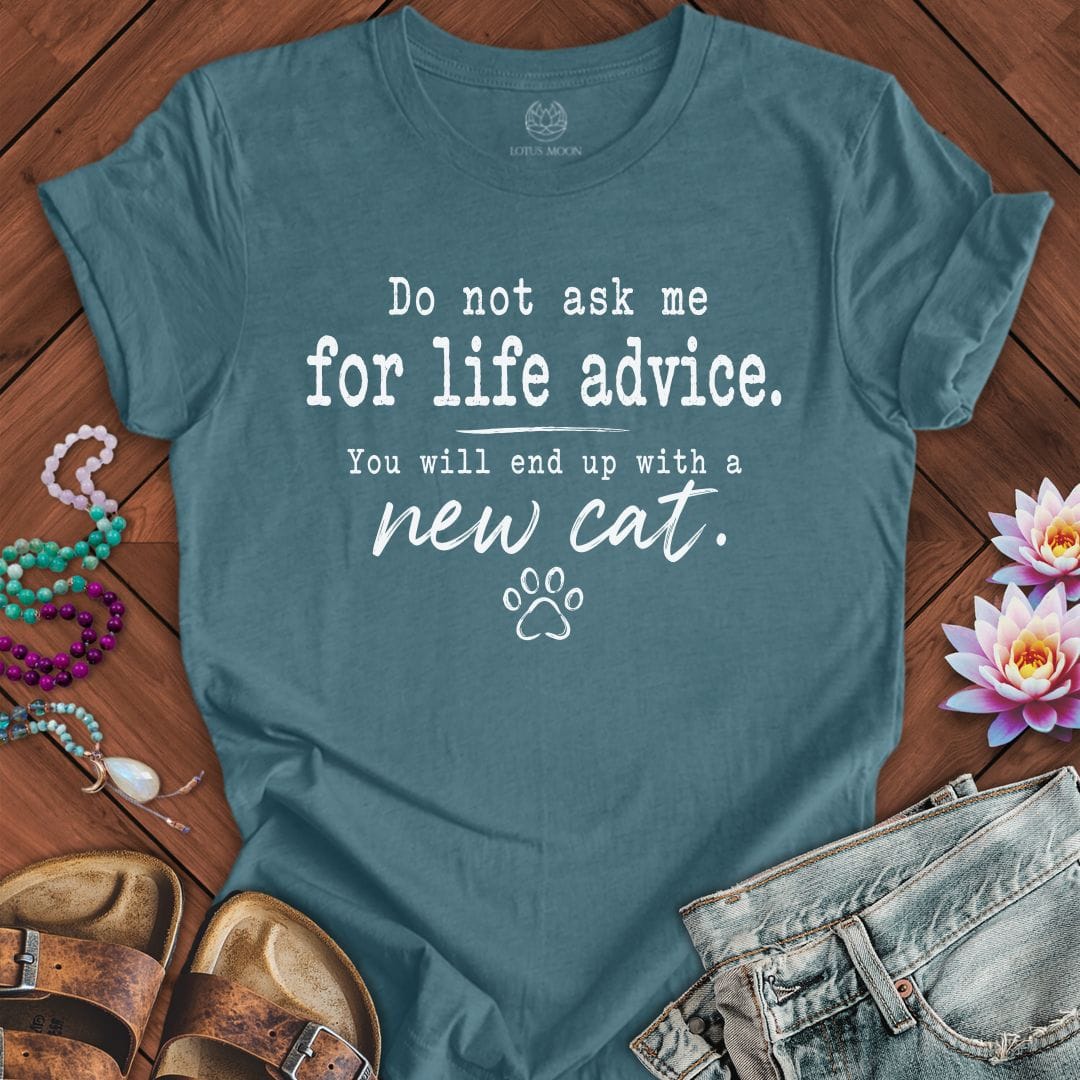 Printify T-Shirt Life Advice Tee Heather Deep Teal / S