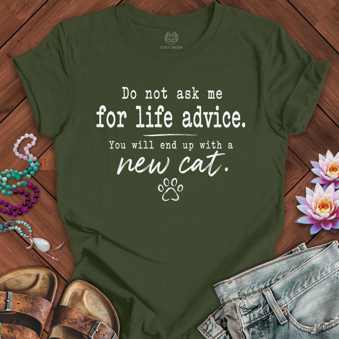 Printify T-Shirt Life Advice Tee Military Green / S