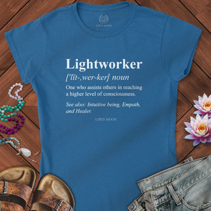 Lightworker Definition Fitted Tee Royal