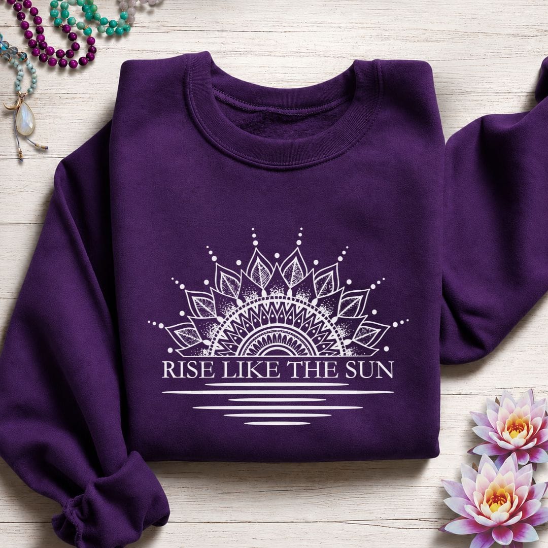Like the Sun Sweatshirt Purple