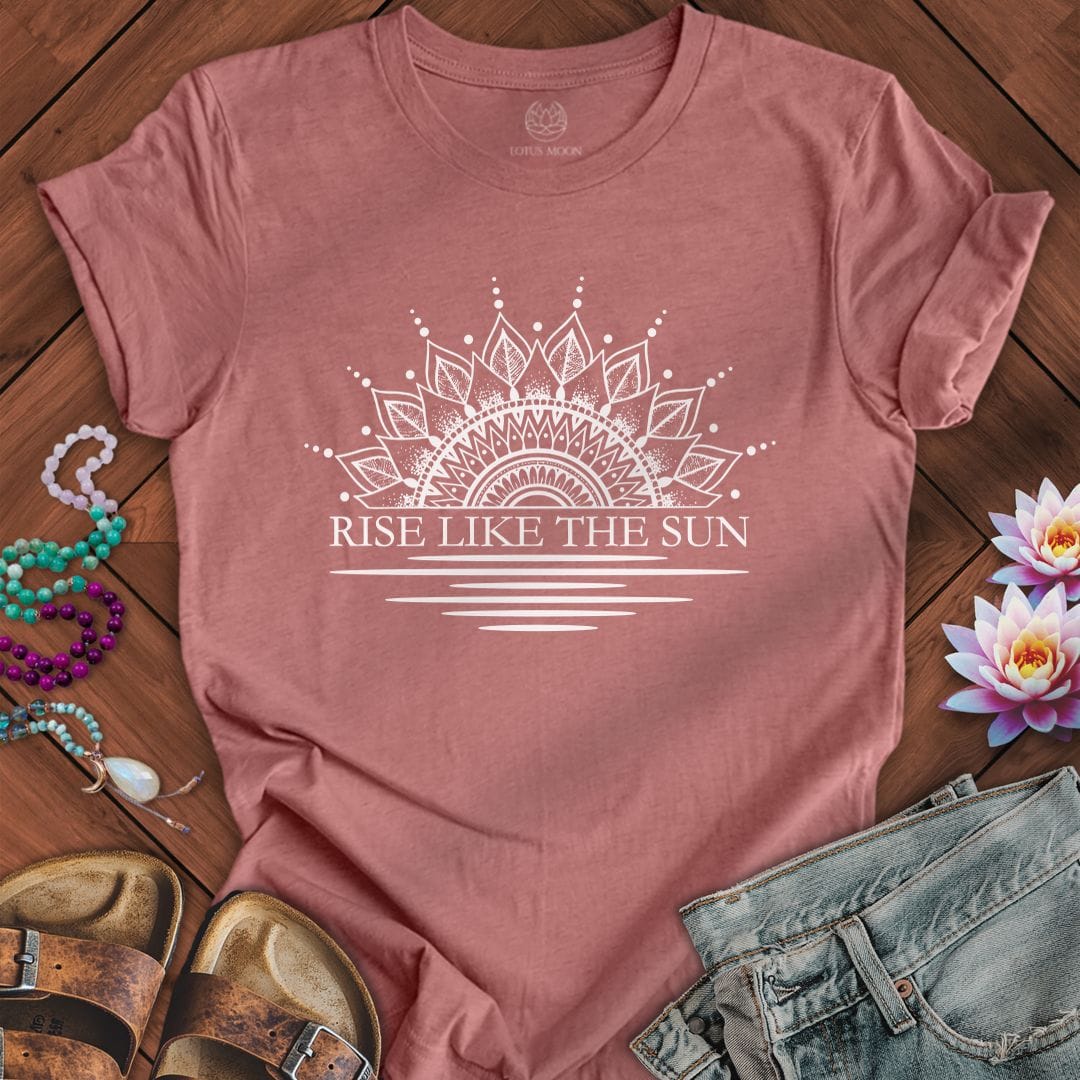 Printify T-Shirt Like The Sun Tee Heather Mauve / S