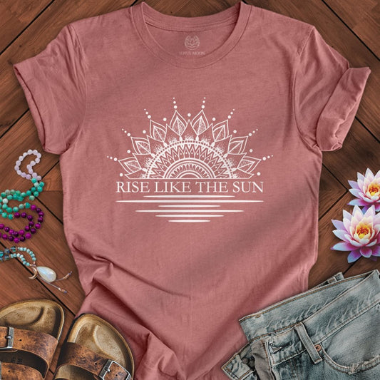 Like The Sun Tee Heather Mauve