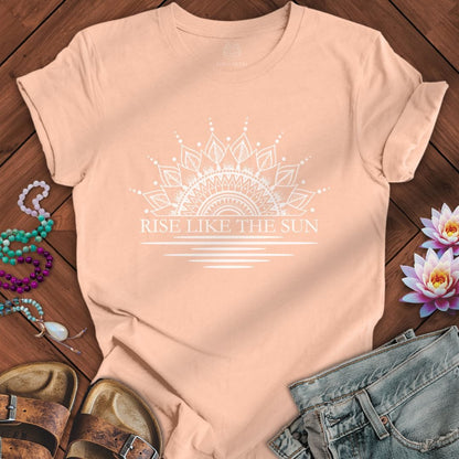 Printify T-Shirt Like The Sun Tee Peach / S