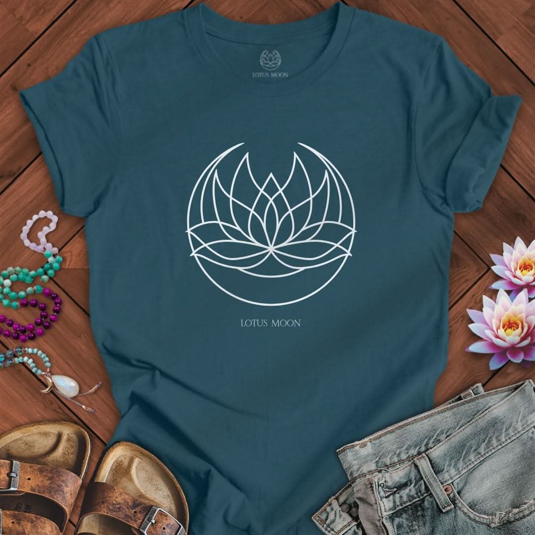 Lotus Moon Tee Deep Teal