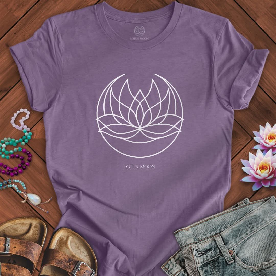 Lotus Moon Tee Heather Purple