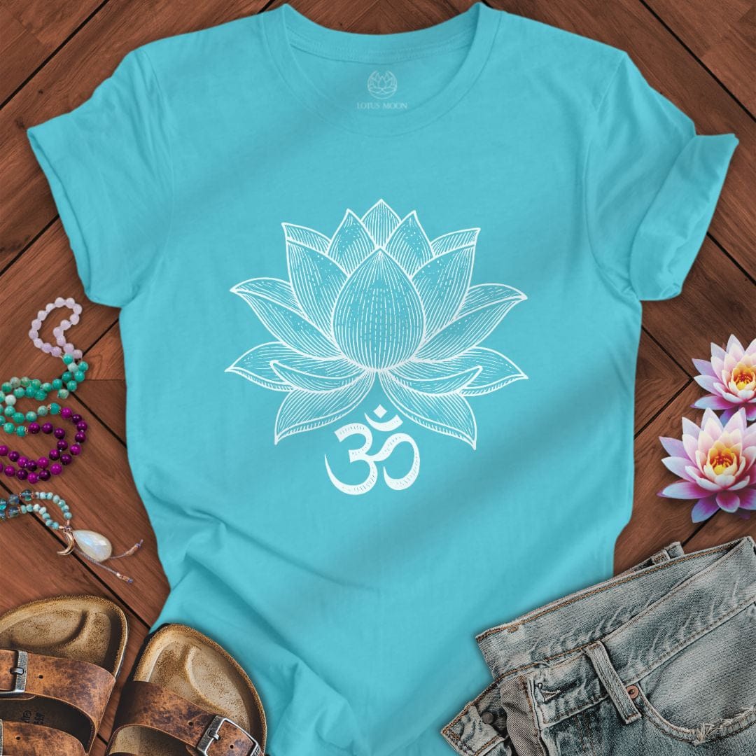 Lotus Om Tee Turquoise
