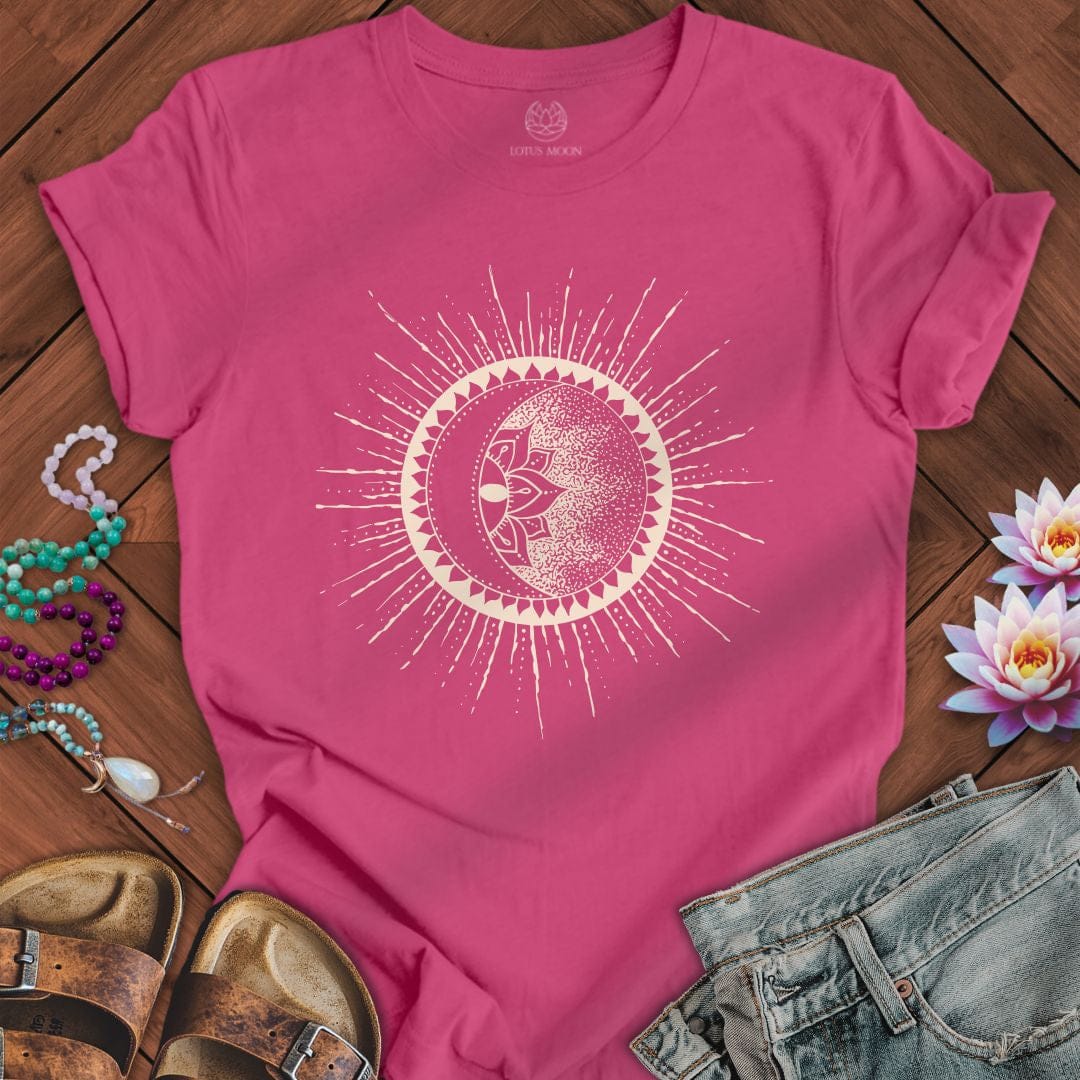 Lotus Sunburst Tee Berry