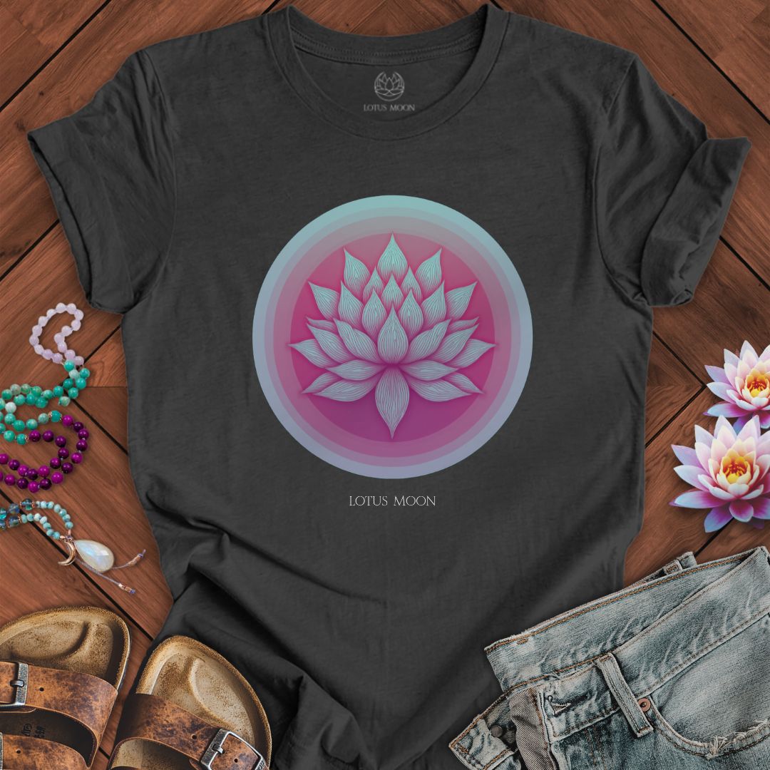 Lotus Sunrise Tee Dark Grey Heather
