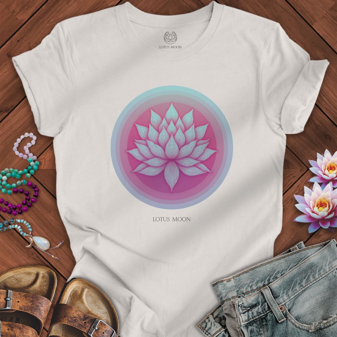 Lotus Sunrise Tee Vintage White