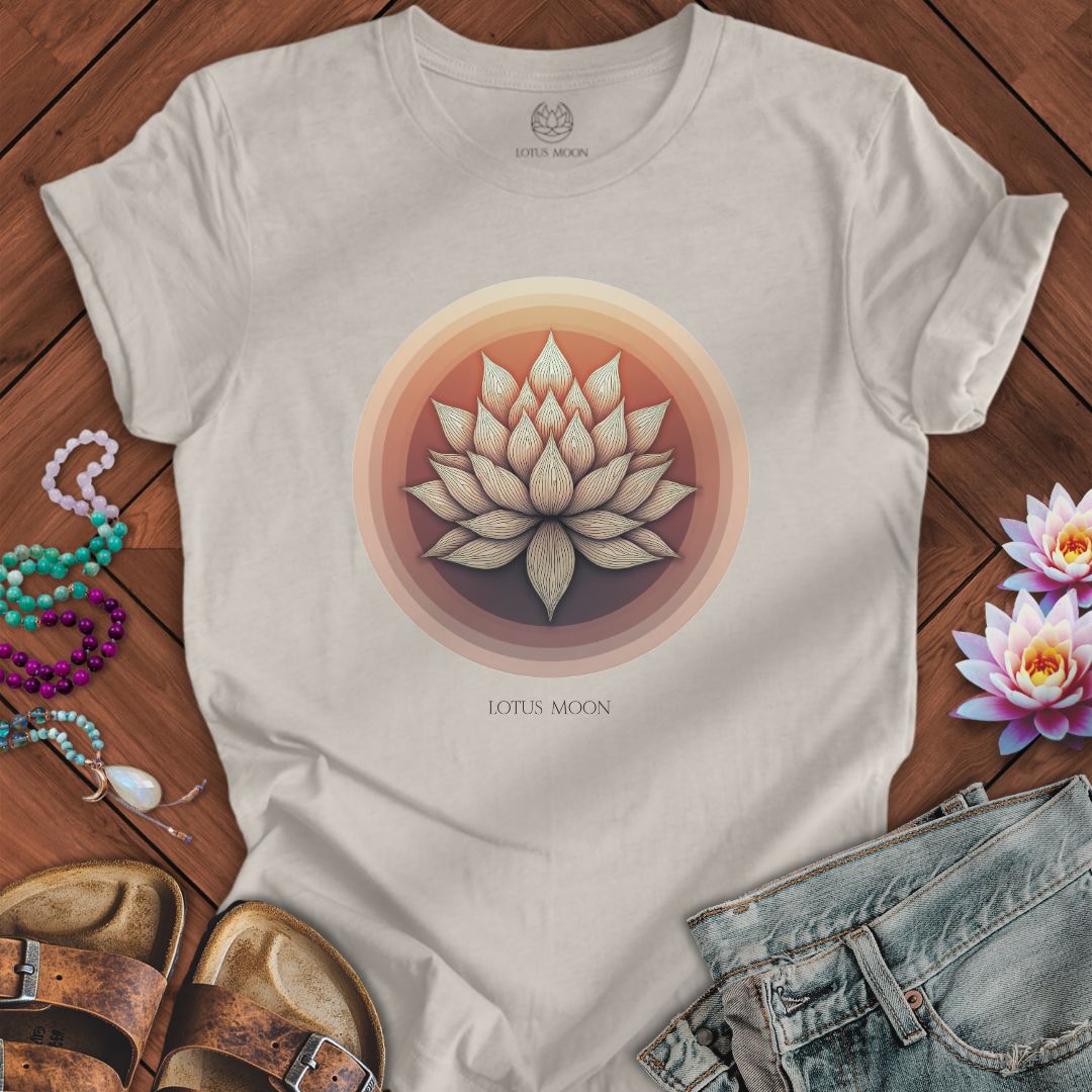Lotus Sunset Tee Heather Dust