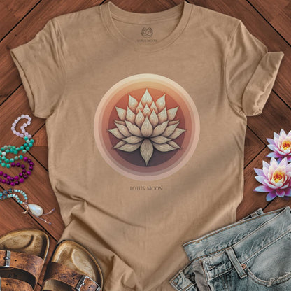 Lotus Sunset Tee Heather Tan