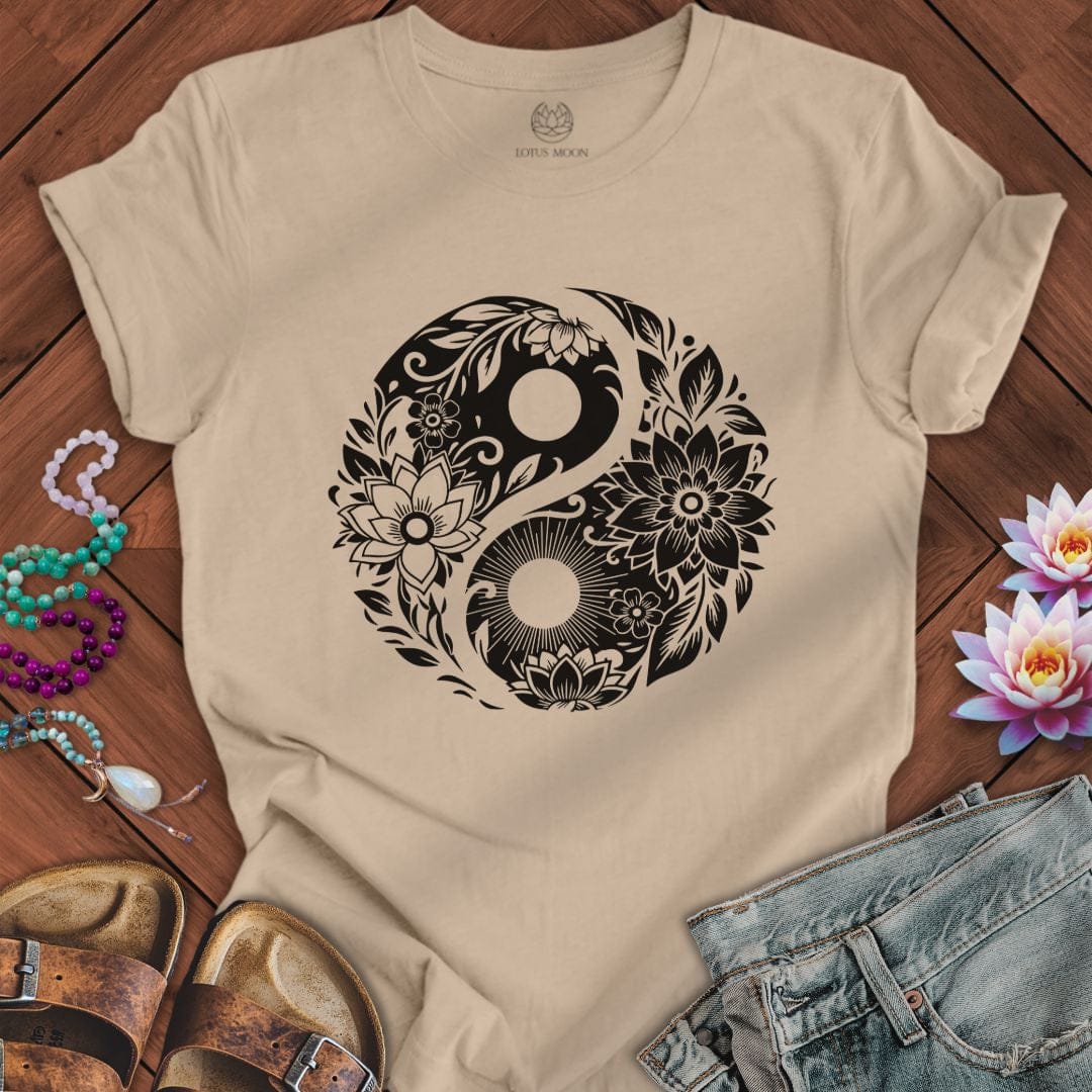 Lotus Yin Yang Tee Tan