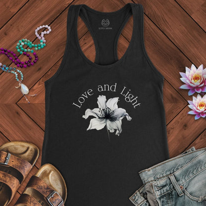 Love and Light Tank Solid Black