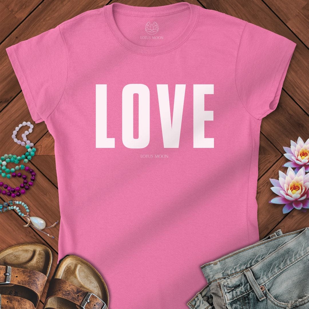 Love Fitted Tee Azalea