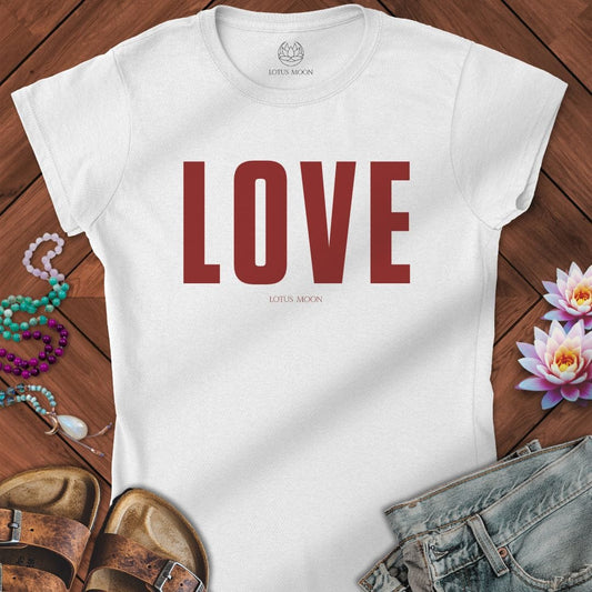 Love Fitted Tee White
