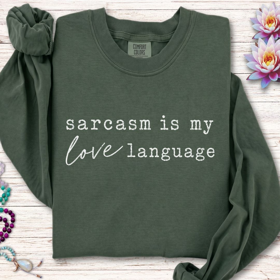 Printify Long-sleeve Love Language Long Sleeve Tee Hemp / S