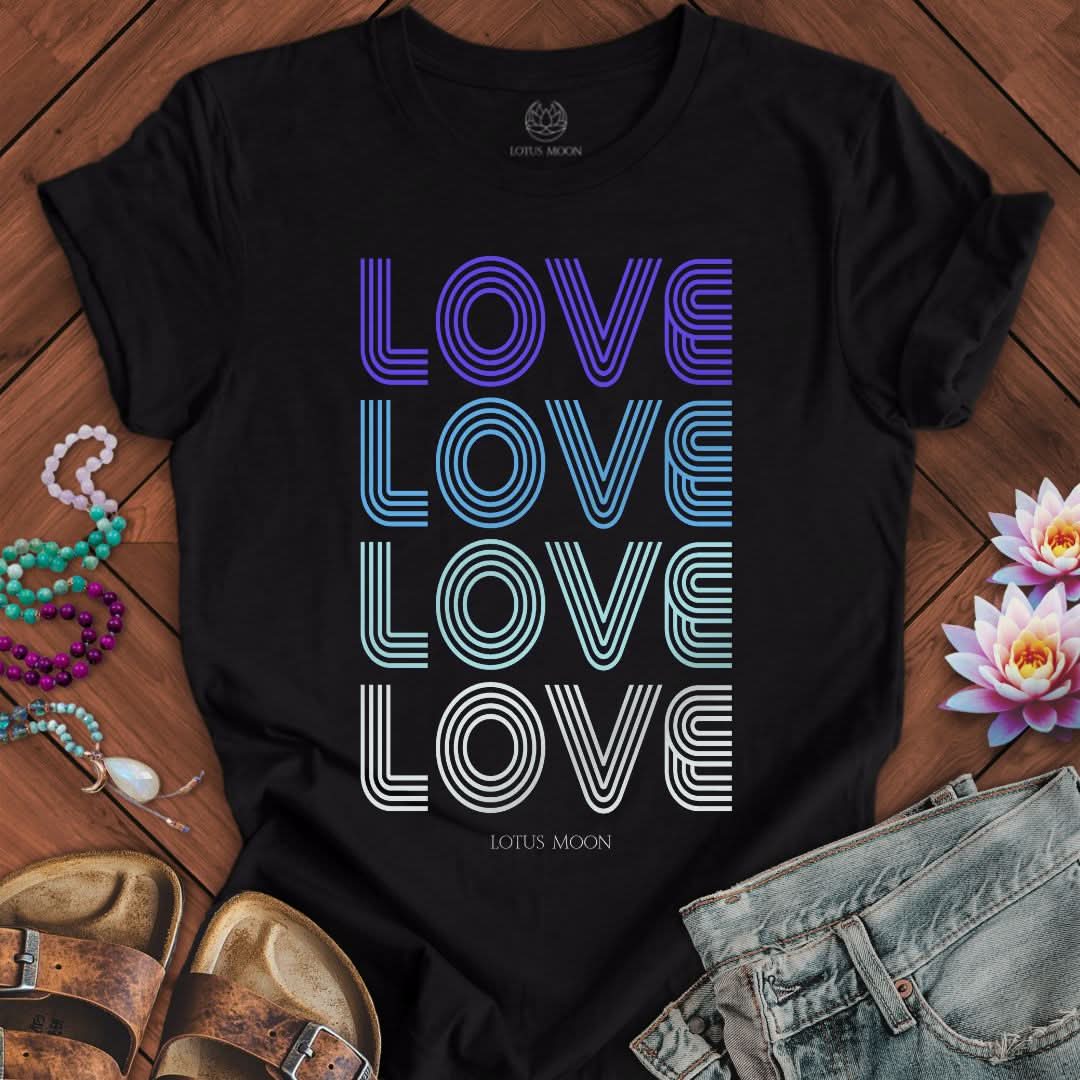 Love Lines Tee Black Heather