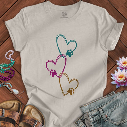 Love Print Tee Heather Dust