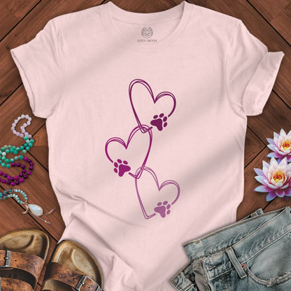 Love Print Tee Soft Pink