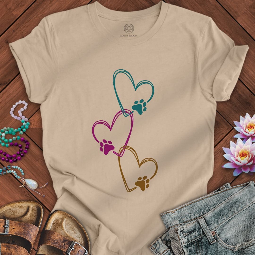 Love Print Tee Tan