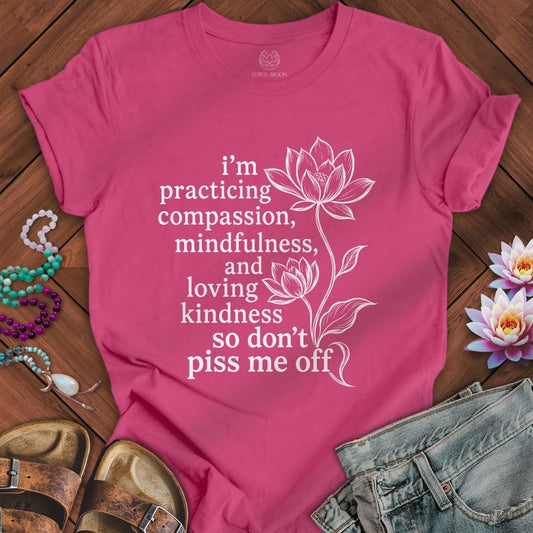 Printify T-Shirt Loving Kindness Lotus Tee Berry / S