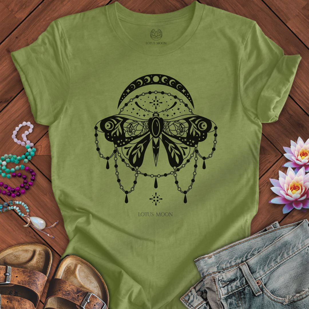 Lunar Moth Tee Heather Green