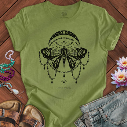 Lunar Moth Tee Heather Green