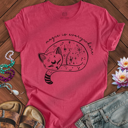 Magic Is Everywhere Tee Heather Raspberry