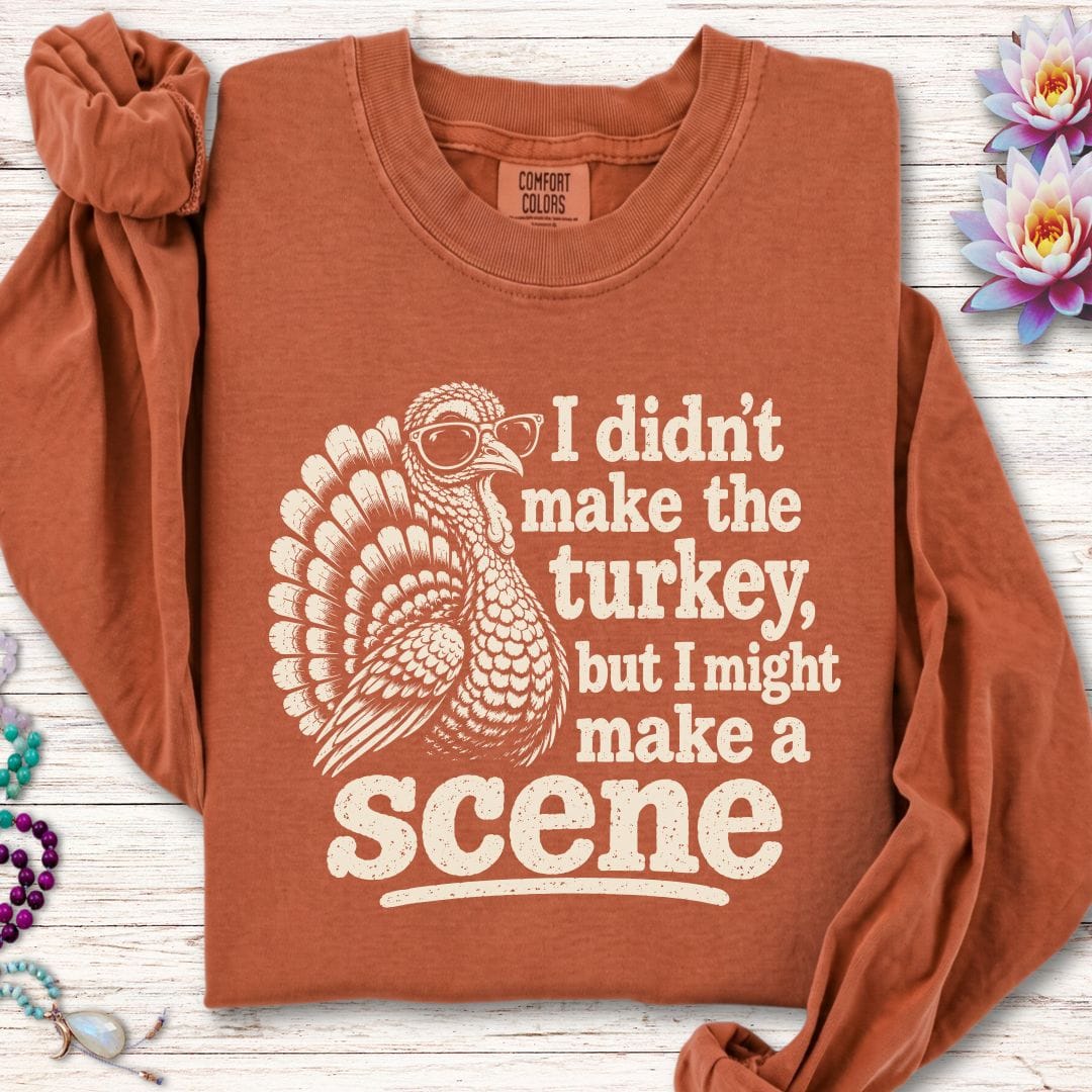 Printify Long-sleeve Make A Scene Long Sleeve Tee Yam / S