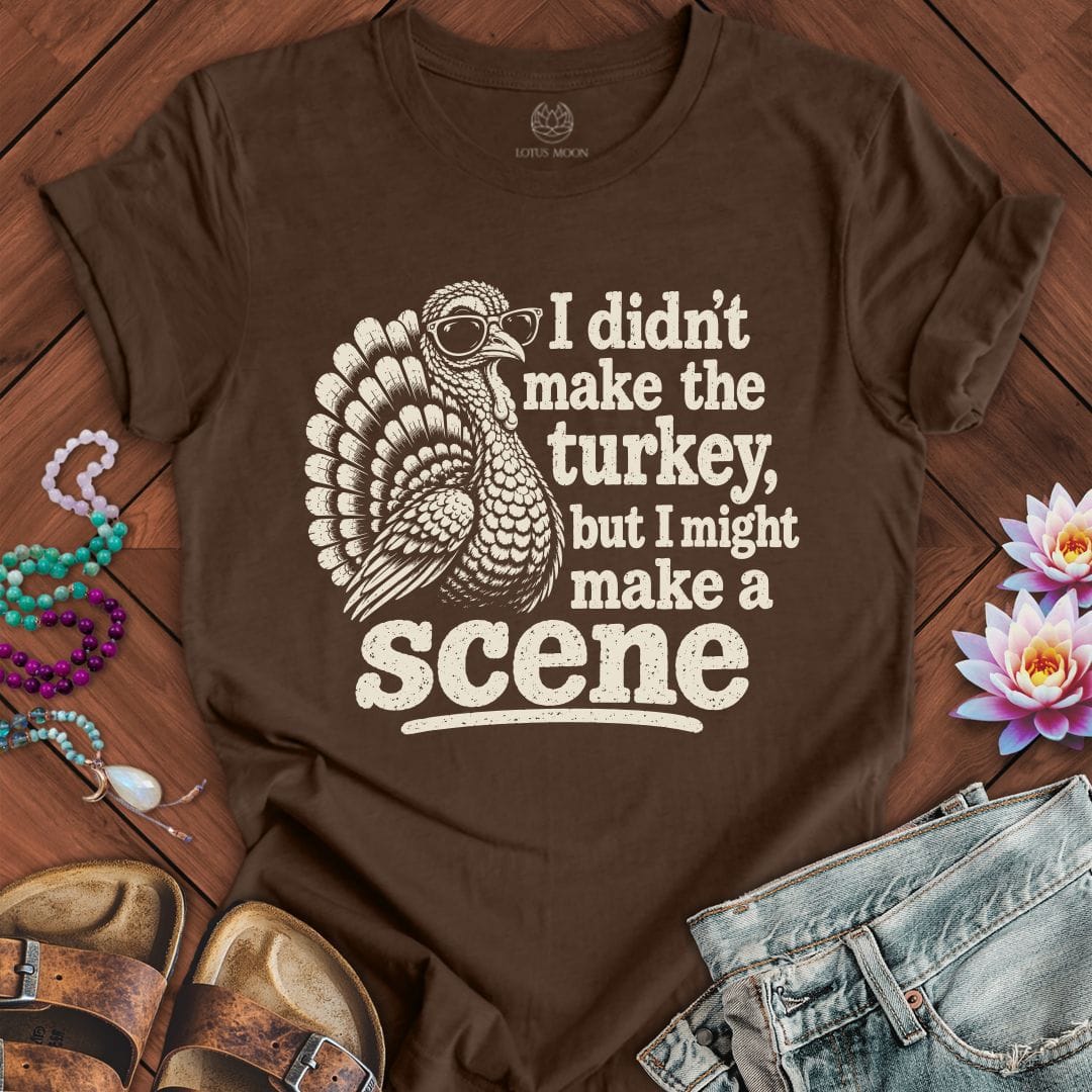 Make A Scene Tee Heather Brown