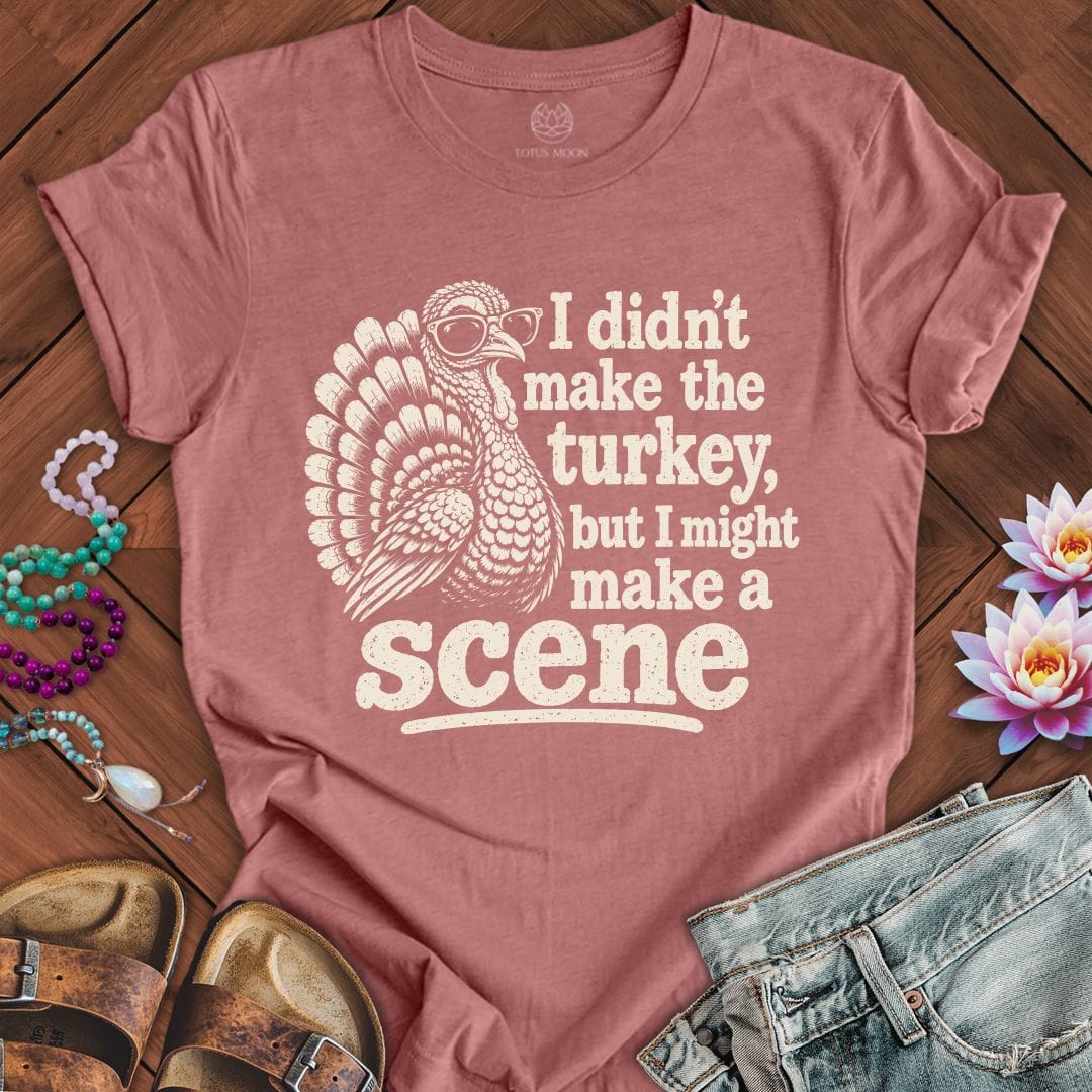 Make A Scene Tee Heather Mauve