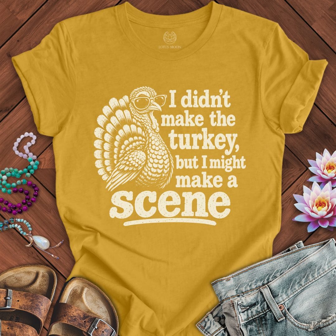 Make A Scene Tee Heather Mustard