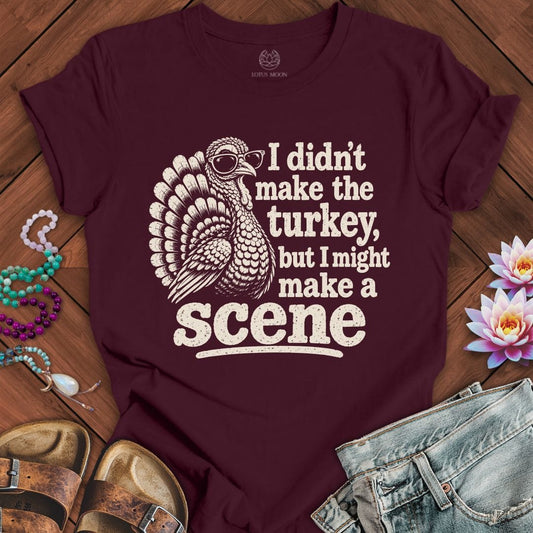 Make A Scene Tee Maroon