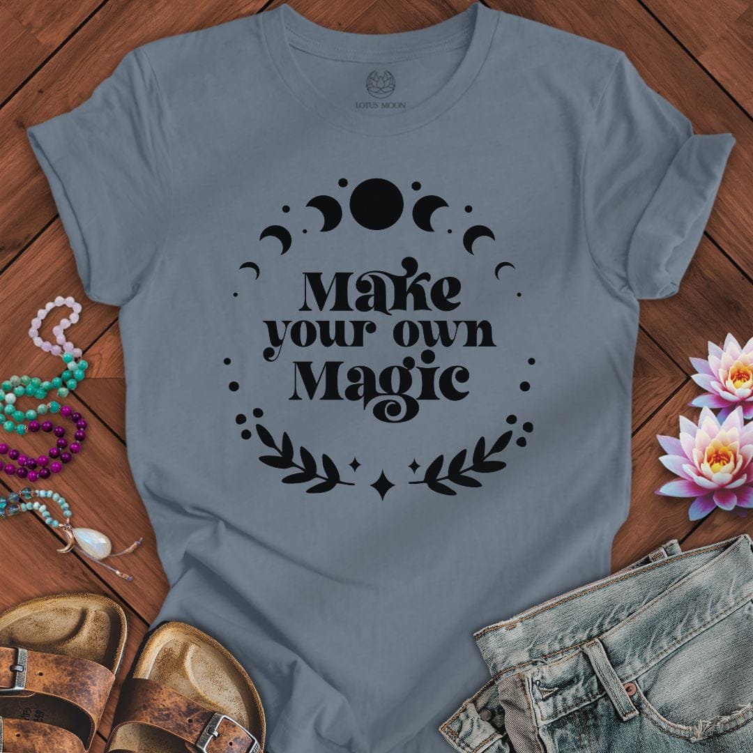 Make Your Own Magic Tee Steel Blue