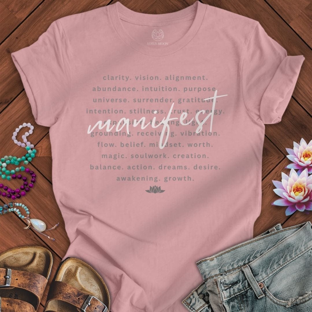 Manifest Text Tee Orchid