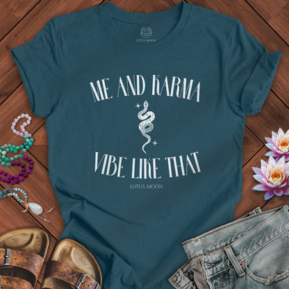 Me and Karma Tee Deep Teal