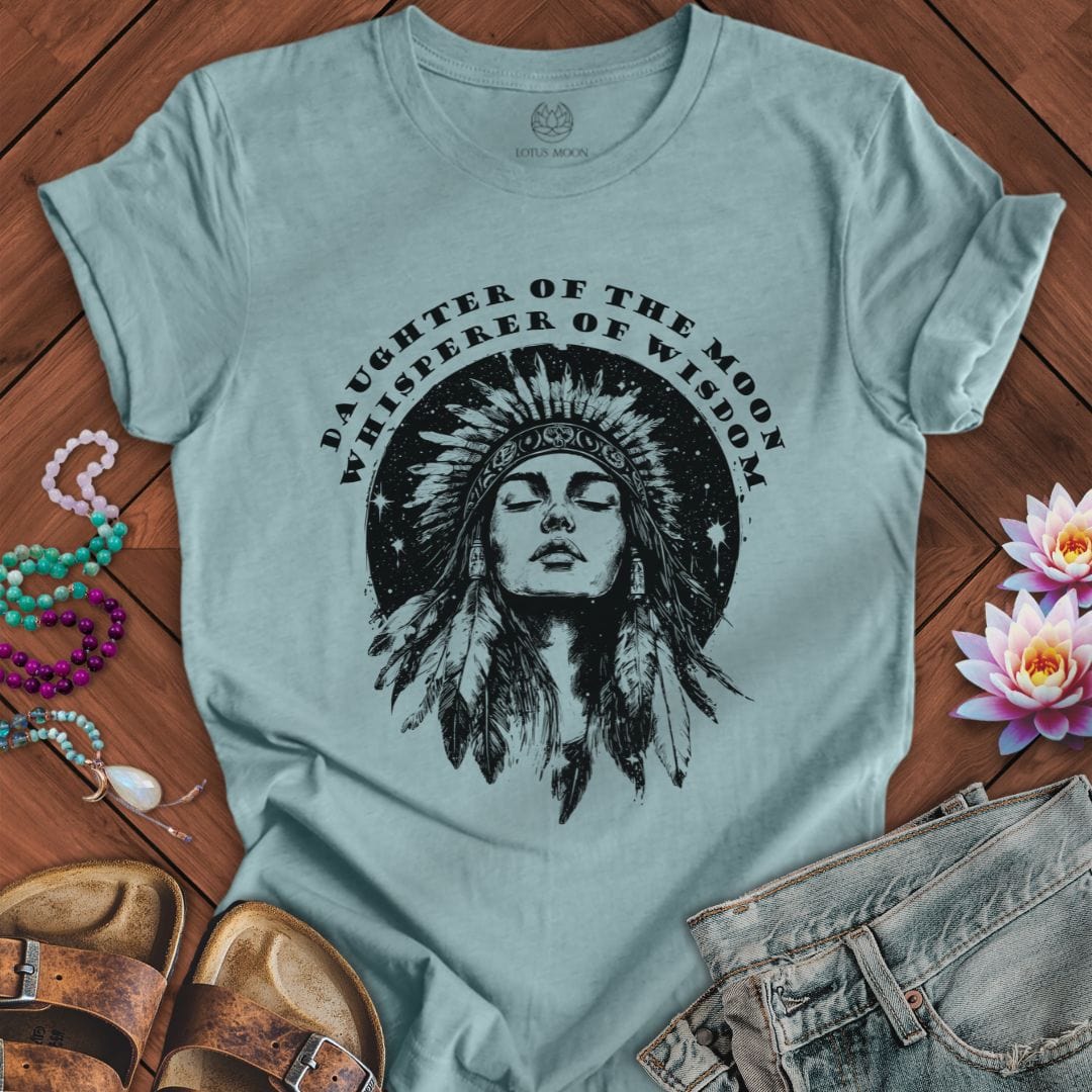 Lotus Moon Co. T-Shirt Medicine Woman Tee Heather Blue Lagoon / S