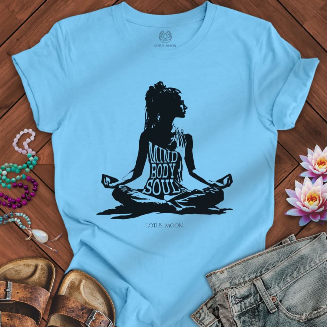 Mind Body Soul Tee Ocean Blue
