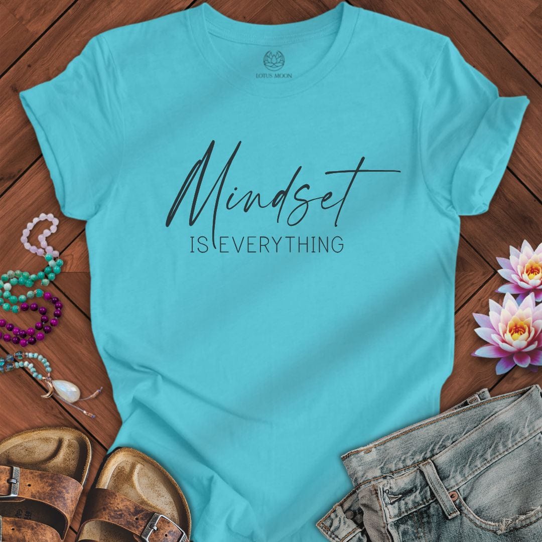 Mindset Is Everything Tee Turquoise