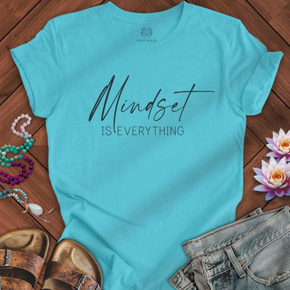 Mindset Is Everything Tee Turquoise
