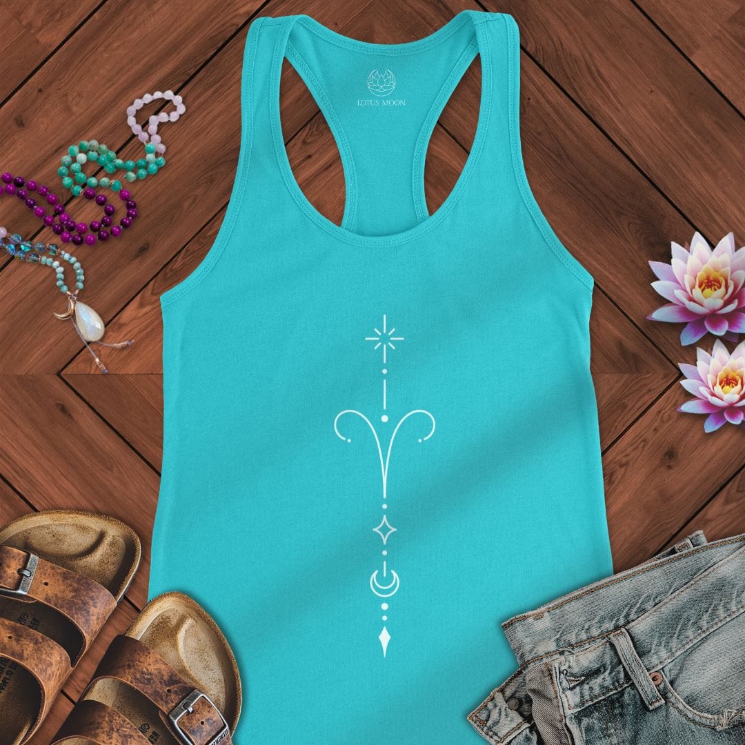 Minimalist Aries Tank Solid Tahiti Blue
